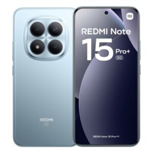 xiaomi redmi note 15 pro+ 5g smartphone pantalla amoled 6.83" 1.5k 120hz 12gb 512gb snapdragon 7s gen 4 camara 200 mp ois + 8 mp bateria 6500 mah con carga 100w hypercharge ip68 color azul