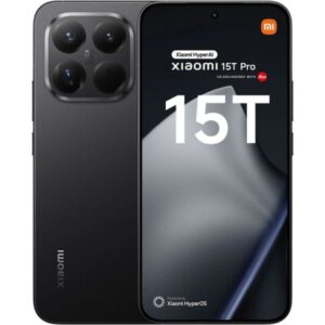 xiaomi 15t pro smartphone pantalla amoled 6.83" 1.5k 144hz 12gb 1tb camara triple leica (50mp summilux + teleobjetivo 5x + ultra gran angular) bateria 5500 mah con carga 90w ip68 color negro