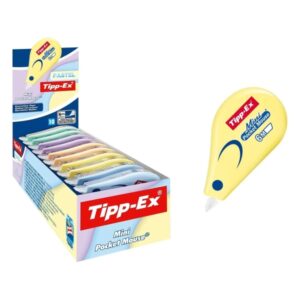 tipp ex mini pocket mouse pastel cinta correctora 5mm x 6m resistente escritura instantanea