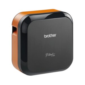 brother pt e720bt rotuladora electronica bluetooth 180 x 180 dpi ancho max. de cinta 24mm velocidad de impresion 20mm/s color negro/naranja