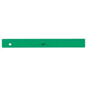 safta regla de 30cm graduada color verde