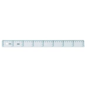 safta cristal regla de 40cm poliestileno graduada color transparente