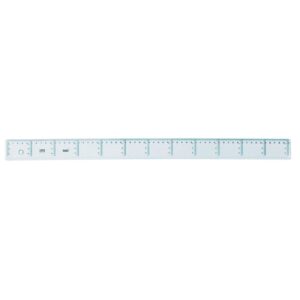 safta cristal regla de 60cm plastico transparente graduada color transparente
