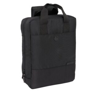 safta f.c.barcelona premium mochila para portatil hasta 13.3" conector usb bolsillo interior ergonomica cinta para maleta asa superior 12.45l 290x110x390mm color negro