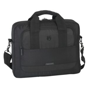 safta f.c.barcelona premium maletin para portatil hasta 15.6" bolsillo para tablet organizadores bandolera ajustable asas forradas sistema para candado 11l 400x90x330mm color negro