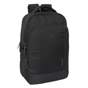 safta f.c.barcelona premium mochila para portatil hasta 15.6" conector usb portabotellas tirador doble hombreras acolchadas alojamiento para gafas 19.15l 290x150x440mm color negro