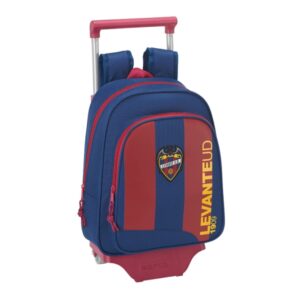 safta levante u.d. mochila con carro hombreras acolchadas bolsillo frontal asa superior mochila extraible carro resistente 10l 70x100x330mm color rojo y azul