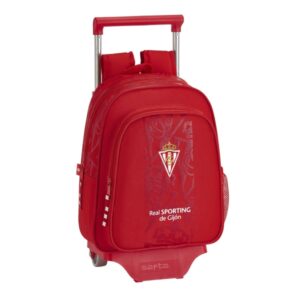safta real sporting de gijon corporativa mochila con carro portabotellas hombreras ergonomicas mochila extraible carro resistente 10l 270x100x330mm color rojo