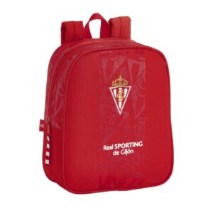 safta real sporting de gijon corporativa mochila guarderia adaptable a carro tarjeta de identificacion asa de mano 6l 220x100x270mm color rojo