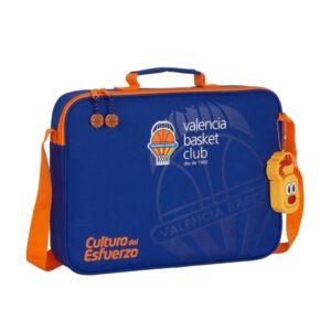 safta valencia basket maletin con cremallera bandolera ajustable asa forrada doble tirador fondo semirigido 6l 380x60x280mm color azul oscuro