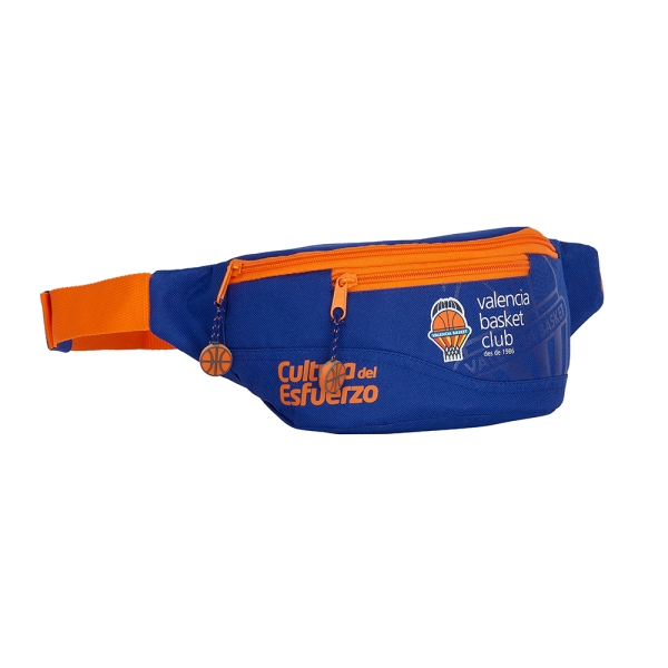 safta valencia basket bolsa de cintura cremallera cintas ajustables 2.49l ligera y practica 230x90x120mm color azul oscuro