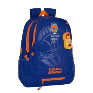 safta valencia basket mochila adaptable a carro adaptable a carro bolsillos laterales dos compartimentos hombreras acolchadas asa superior 23l 320x160x440mm color azul oscuro