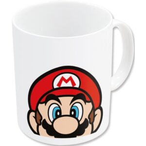 safta super mario taza ceramica de 325ml color blanco