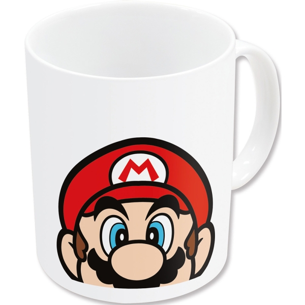 safta super mario taza ceramica de 325ml color blanco