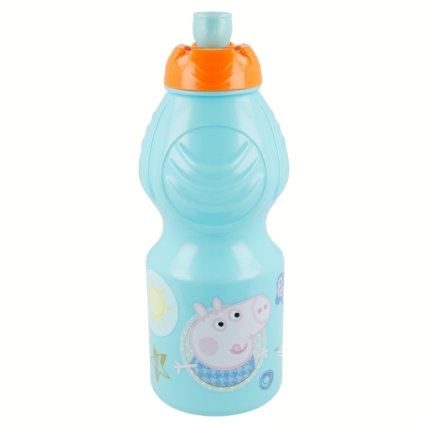 safta peppa pig botella de 400ml tapon antigoteo banda antideslizamiento color azul