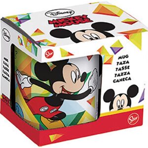 safta mickey mouse happy smiles taza ceramica de 325ml apta para lavavajillas apta para microondas multicolor