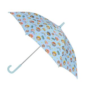 safta paw patrol sunshine paraguas manual de 86cm 8 paneles asa y punta de pvc poliester nervios de acero de 8mm color azul claro