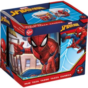 safta spider man great power taza ceramica de 325ml multicolor