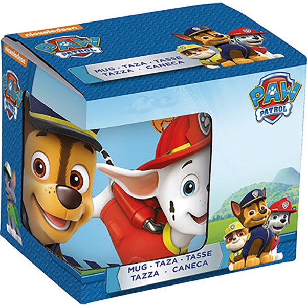 safta paw patrol friendship taza ceramica de 325ml 117x87x100mm color azul
