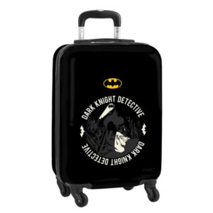 safta batman hero maleta trolley de cabina 20” cierre con candado interior forrado ruedas giratorias asa extensible material abs y pc 40.1l peso 2.62kg 345x200x550mm color negro