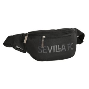 safta sevilla fc teen bolsa de cintura cremallera cintas ajustables 2.49l 230x90x120mm color negro