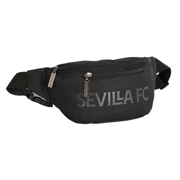 safta sevilla fc teen bolsa de cintura cremallera cintas ajustables 2.49l 230x90x120mm color negro