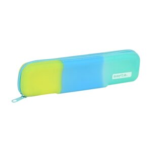safta portatodo cremallera silicona capacidad de 0.25l 200x20x55mm multicolor