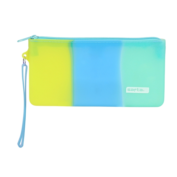 safta portatodo cremallera silicona facil de limpiar 0.3l 210x20x105mm multicolor