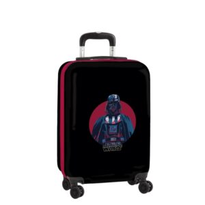 safta star wars digital escape maleta trolley de cabina 20” cierre con candado interior forrado bolsillo de red ruedas giratorias 360° 40.1l 345x200x550mm color negro