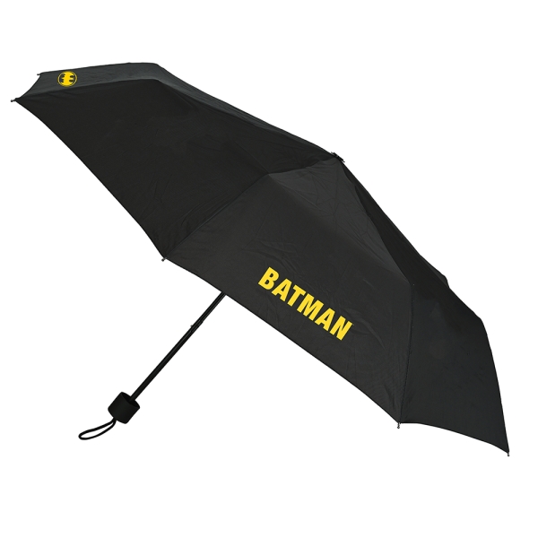 safta batman game over paraguas manual de 98cm 8 paneles asa y punta de pvc poliester nervios de acero de 8mm cordon color negro