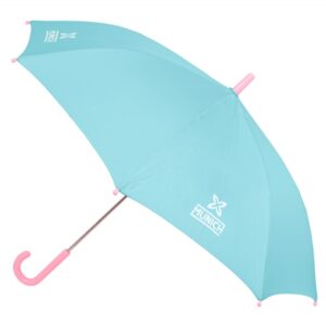 safta munich heaven paraguas manual de 86cm 8 paneles asa y punta de pvc poliester nervios de acero de 8mm color azul claro