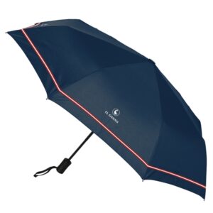 safta el ganso classic paraguas automatico de 102cm 8 paneles asa engomada punta de pvc poliester nervios de acero de 8mm color azul marino