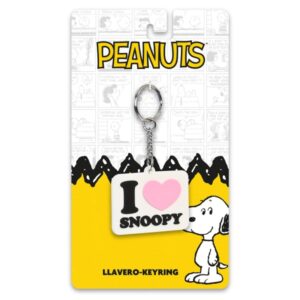 safta snoopy imagine llavero presentacion en blister de carton inspirado en peanuts perfecto para llaves y bolsos 30x80mm multicolor