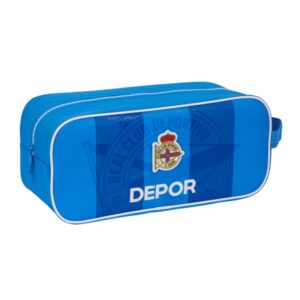 safta real deportivo de la coruña zapatillero asa lateral 7l material resistente 340x140x150mm color azul