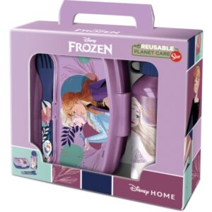 safta frozen cool days set de menaje infantil pvc sin bpa color morado