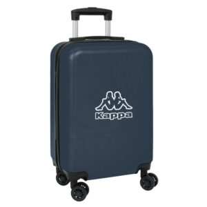 safta kappa dark navy maleta trolley de cabina 20” cierre con candado interior forrado bolsillo de red ruedas giratorias asa extensible 345x200x550mm color azul marino