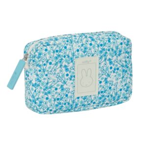 safta miffy mum garden neceser de 1.43l compartimento con cremallera repele el agua 200x55x130mm color azul claro