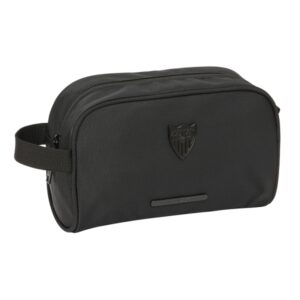 safta sevilla fc business neceser de 3.6l cremallera asa lateral adapatable a carro interior forrado 240x100x150mm color negro