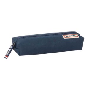 safta el ganso eclipse portatodo cremallera goma elastica material resistente 0.53l 220x70x40mm color azul marino