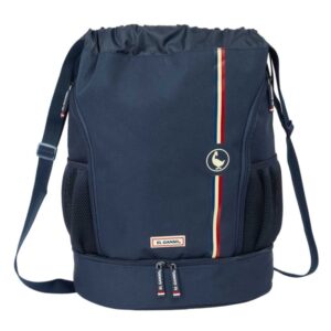 safta el ganso eclipse saco mochila bolsillo interior con cremallera bolsillos laterales hombreras ajustables 21.93l 340x150x430mm color azul marino