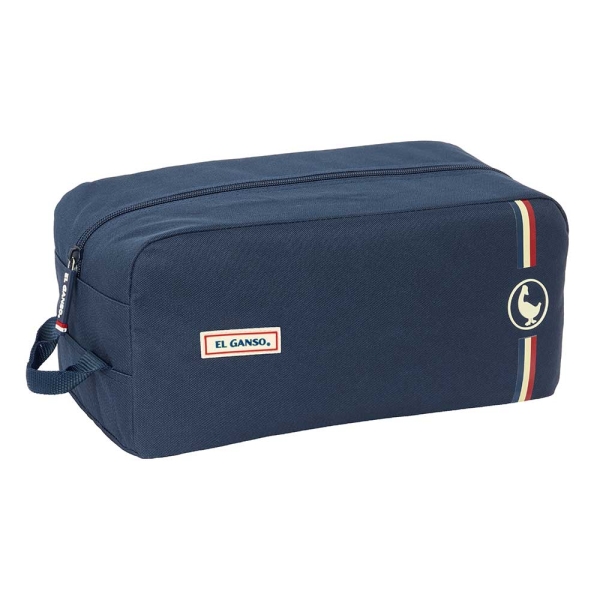 safta el ganso eclipse zapatillero asa lateral 9l resistente facil transporte 340x180x150mm color azul marino