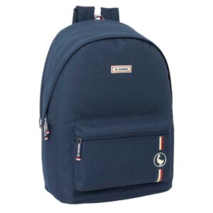 safta el ganso eclipse mochila para portatil hasta 15.6" antirrobo conector usb base acolchada tirador doble ergonomica asa superior 24.55l 310x180x440mm color azul marino
