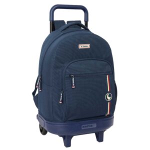 safta el ganso eclipse mochila con carro extraible bolsillo frontal portabotellas tirador doble asa y hombreras acolchadas tarjeta id 330x220x450mm color azul marino