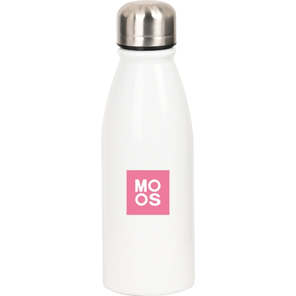 safta moos passion botella metalica de 500ml 60x240mm color blanco