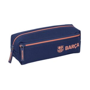 safta f.c.barcelona 2ª equipacion portatodo 3 compartimentos con cremalleras goma elastica 0.98l 220x60x85mm color azul marino