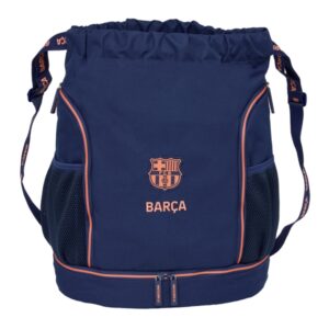 safta f.c.barcelona 2ª equipacion saco mochila bolsillo interior con cremallera bolsillos laterales hombreras ajustables 21.93l 340x150x430mm color azul marino