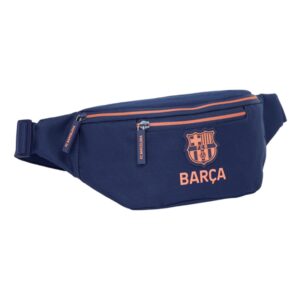 safta f.c.barcelona 2ª equipacion bolsa de cintura cremallera cintas ajustables 2.49l material resistente 230x90x120mm color azul marino