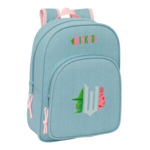 safta wicked mochila infantil adaptable a carro portabotellas hombreras acolchadas bolsillo frontal 10l 260x110x340mm color turquesa