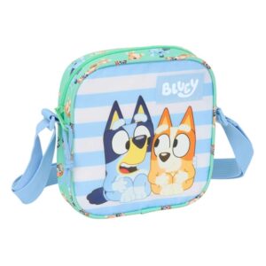 safta bluey sisters bolsito con bandolera 1l ideal para uso diario ligero y portatil 160x40x180mm color azul