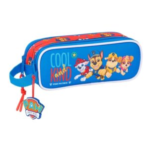 safta paw patrol cool portatodo 2 compartimentos con cremalleras asa lateral 1l 210x60x80mm color azul